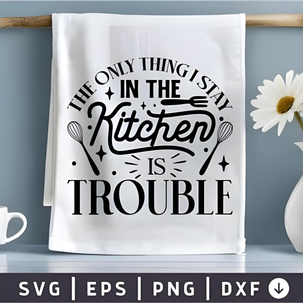 Funny Dish Towels SVG Bundle, Humorous Kitchen Quotes, Tea Towel SVG for Cricut & Silhouette, Kitchen Humor Designs, Holiday Craft Ideas